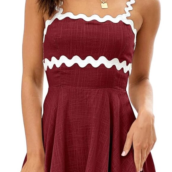 Shy Velvet 2025 Women's Summer Mini Dress Casual Linen Dress Cocktail Dresses fo - Picture 2 of 7